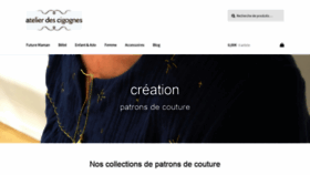 What Atelierdescigognes.fr website looked like in 2018 (5 years ago)