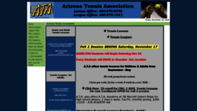 What Arizonatennis.org website looked like in 2018 (5 years ago)
