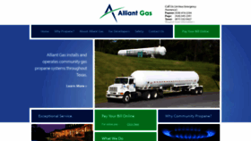 What Alliantgas.com website looked like in 2018 (5 years ago)