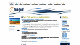 What Aura-pont.cz website looked like in 2018 (5 years ago)