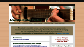 What Acousticguitarplaying.info website looked like in 2018 (5 years ago)