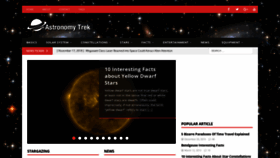 What Astronomytrek.com website looked like in 2018 (5 years ago)