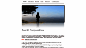 What Ananth.in website looked like in 2018 (5 years ago)