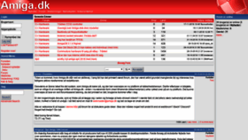 What Amiga.dk website looked like in 2018 (5 years ago)