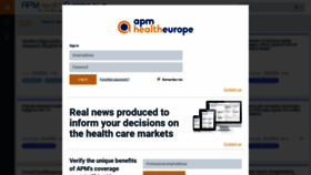 What Apmhealtheurope.com website looked like in 2018 (5 years ago)