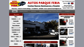 What Autosparqueferia.com website looked like in 2018 (5 years ago)