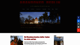 What Abandonedberlin.com website looked like in 2018 (5 years ago)