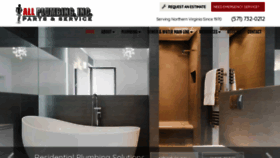 What Allplumbing.com website looked like in 2018 (7 years ago)