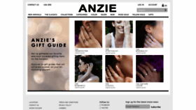 What Anzie.com website looked like in 2018 (5 years ago)