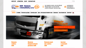 What Adr.sk website looked like in 2018 (5 years ago)