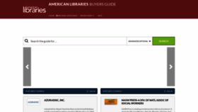What Americanlibrariesbuyersguide.com website looked like in 2018 (5 years ago)