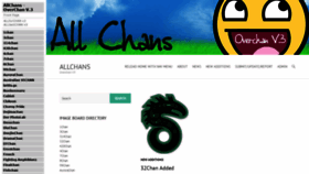 What Allchans.org website looked like in 2018 (6 years ago)