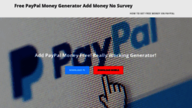 What Addpaypalmoney.com website looked like in 2018 (5 years ago)