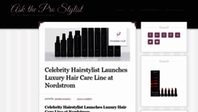 What Asktheprostylist.com website looked like in 2018 (5 years ago)