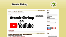 What Atomicshrimp.com website looked like in 2018 (5 years ago)