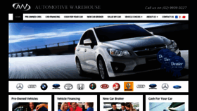 What Automotivewarehouse.com.au website looked like in 2018 (5 years ago)