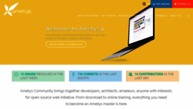 What Ametys.org website looked like in 2018 (5 years ago)