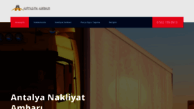 What Antalyaambar.com website looked like in 2018 (5 years ago)