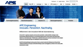 What Ape-engineering.de website looked like in 2018 (5 years ago)