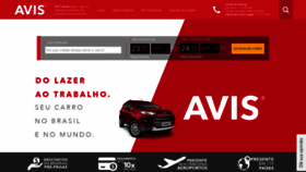 What Avis.com.br website looked like in 2018 (5 years ago)