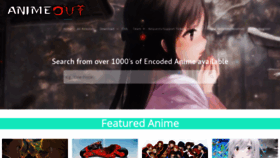 What Animeout.com website looked like in 2018 (5 years ago)