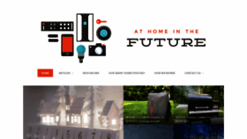 What Athomeinthefuture.com website looked like in 2018 (5 years ago)