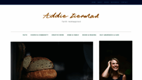 What Addiezierman.com website looked like in 2018 (5 years ago)