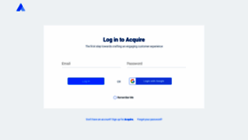 What App.acquire.io website looked like in 2018 (5 years ago)