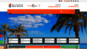 What Alicante-realestate.com website looked like in 2018 (5 years ago)
