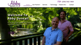 What Abbydental.ca website looked like in 2018 (5 years ago)
