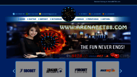 What Arenabet88.com website looked like in 2018 (5 years ago)