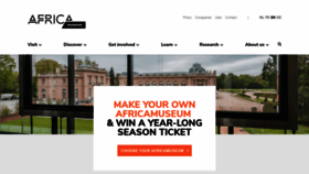 What Africamuseum.be website looked like in 2018 (5 years ago)