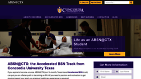 What Absn.concordia.edu website looked like in 2018 (5 years ago)