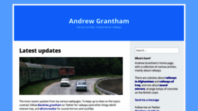 What Andrewgrantham.co.uk website looked like in 2018 (5 years ago)