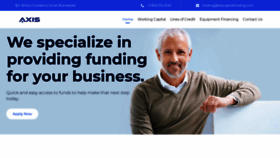 What Axiscapitalfunding.com website looked like in 2018 (5 years ago)