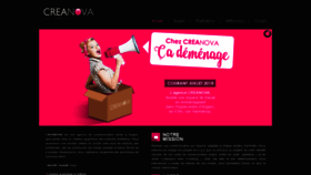 What Agencecreanova.com website looked like in 2018 (5 years ago)