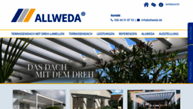 What Allweda.de website looked like in 2018 (5 years ago)