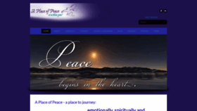 What Aplaceofpeace.org website looked like in 2018 (5 years ago)