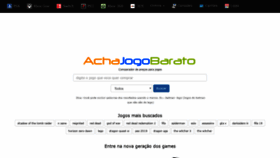 What Achajogobarato.com.br website looked like in 2018 (5 years ago)