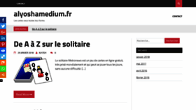 What Alyoshamedium.fr website looked like in 2018 (5 years ago)