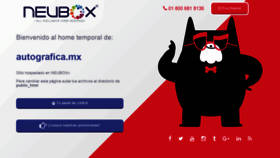 What Autografica.mx website looked like in 2018 (5 years ago)
