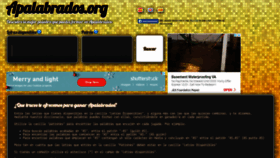 What Apalabrados.org website looked like in 2018 (5 years ago)