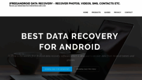 What Androiddatarecovery.co website looked like in 2018 (5 years ago)