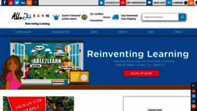 What Able2learn.com website looked like in 2018 (5 years ago)
