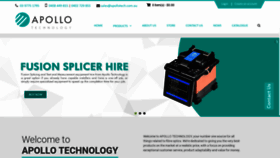 What Apollotech.com.au website looked like in 2018 (5 years ago)