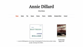 What Anniedillard.com website looked like in 2018 (5 years ago)