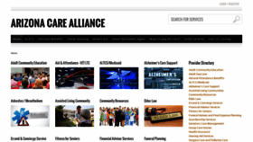 What Arizonacarealliance.com website looked like in 2018 (5 years ago)