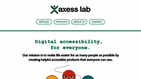 What Axesslab.com website looked like in 2018 (5 years ago)