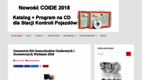What Autodata.pl website looked like in 2018 (5 years ago)