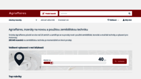What Agriaffaires.cz website looked like in 2018 (5 years ago)